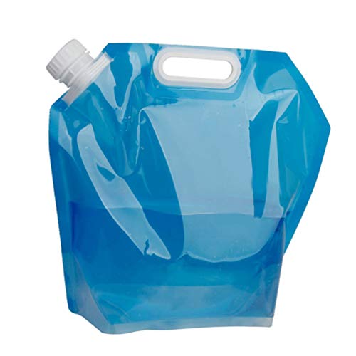 PIXNOR Saco de água dobrável de 10 l, recipiente de água potável PE, bolsa de alta capacidade com al
