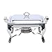 Profesjonalny zestaw 6 l Chafing Dish 21 x 26 x 26 cm, podgrzewacze do potraw, stal nierdzewna, pojemnik utrzymujący ciepło, podgrzewacz do potraw z pokrywką, do cateringu, bufetu i na imprezę