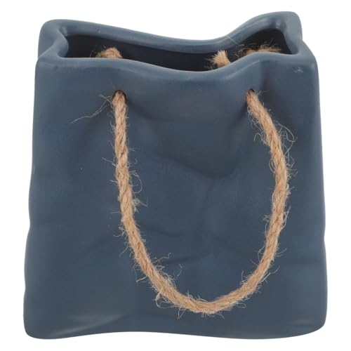 CHILDWEET Kreative Keramik Geldbörsen-vase für Blumen Moderne Deko für Wohnzimmer und Büro Einzigartige Blumenvase mit Stabiler Basis Stilvolle Tischdeko für Trockene Blumen und Arrangements