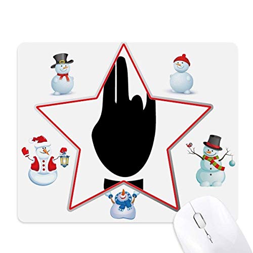 Tapis de souris Noël noir haute précision avec base antidérapante stable
