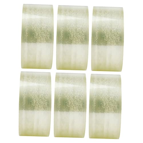 Kontonty 6 Rolls Adhesive Tape Glass Tape Fiberglass Tape Filament Adhesive Tape Reinforced Strapping Tape Shipping Tape Packing Adhesive Tape Silent Transparent Tape Low Noise Tape The Pet #TOP21