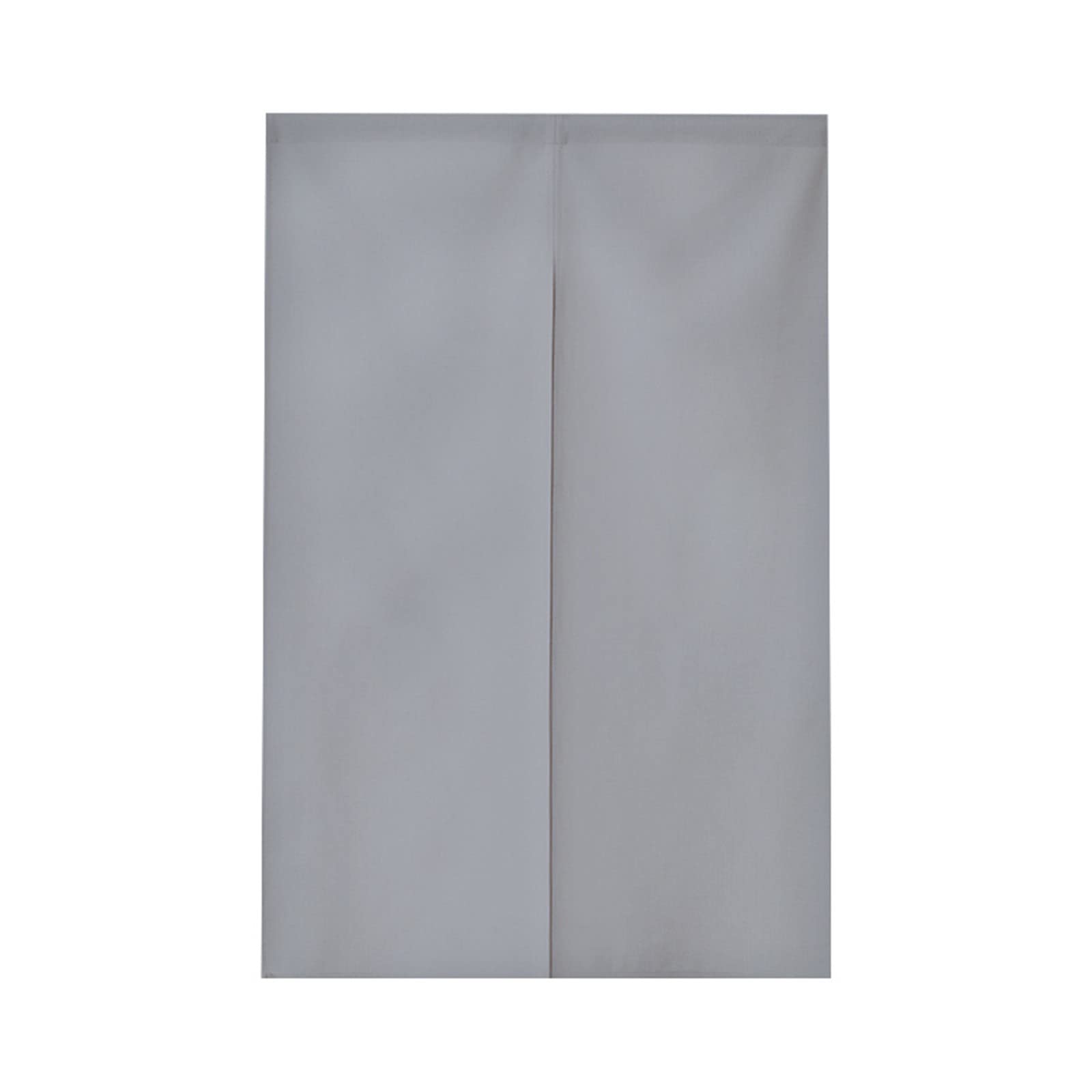 Surwin Grey Solid Color Japanese Noren Doorway Curtain Cotton Linen Door Curtain Window Treatment Tapestry For Kitchen Bistro Partition Shading Home Decorative (85X180cm,)