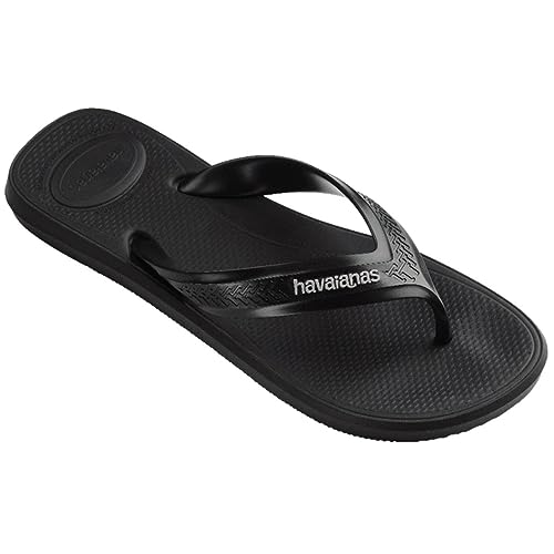 Havaianas Męskie klapki Top Max Comfort, czarne, 45/47 EU, Czarny, 45/46 EU