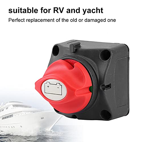 Akozon RV Batterietrennschalter 12V 600A Batterietrennschalter Haupttrennschalter Zweistufiger Schalter für RV Yacht für Unterbrecherbatterien 12V Trennschalter Trennen Sie die Batterie abtrennen Tren