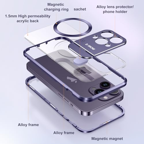 Coque iPhone 14 Pro JZ avec Support Invisible : Libérez Vos Mains au Bureau ou en Voyage - 3