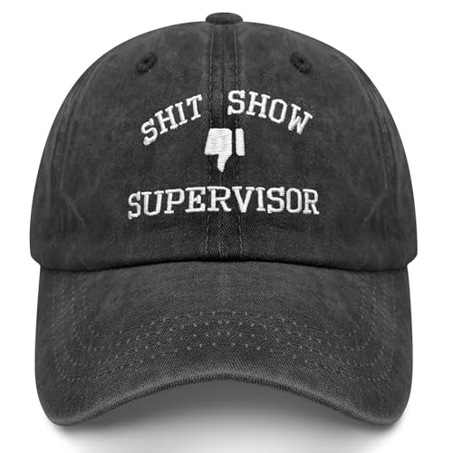 Funny Hats Shit Show Supervisor Hat for Men Women Funny Gifts for Friends Coworkers Family