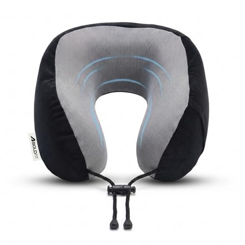 Boldfit Neck Pillow for Travelling,Memory Foam U-Shape Travel Pil...