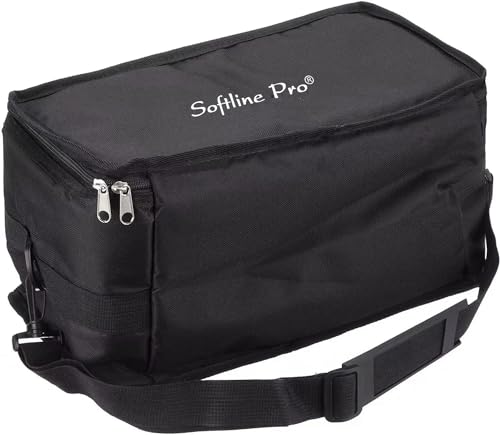 Image of Softline Pro Bongo Drum Set with Tuning Wrench & Padded Professional Wooden Percussion Instrument for Beginner Adults Kids - Natural Skin (Black)