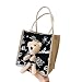 Sac en toile pour femme - Motif petit ours - Noir
