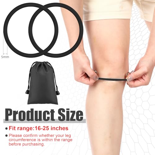 Image of Foilswirl Silicone Patella Knee Band for Basketball Patella Tendon Support Knee Pain Running Tendon Brace Support Strap (4,Black,XL)