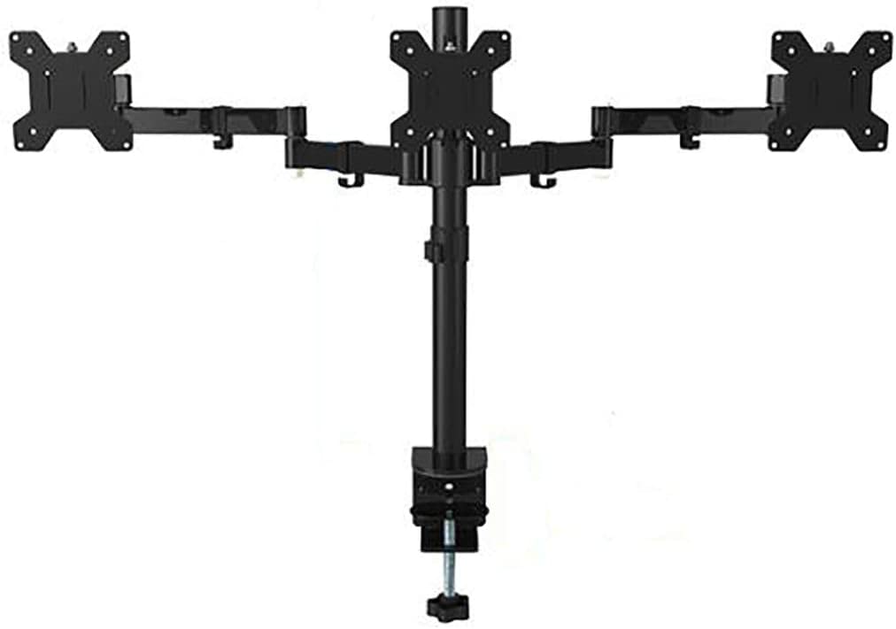 Support de moniteur à trois écrans avec socle de bureau pour LCD et télévision