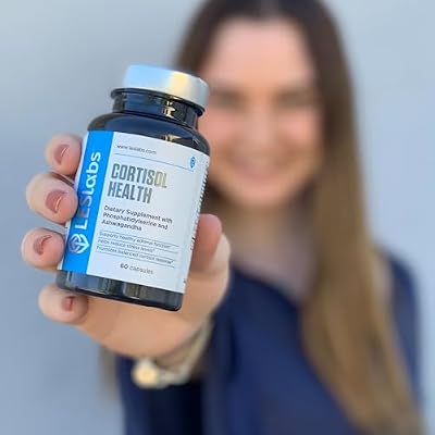 LES Labs Cortisol Health Stress Relief, Balanced Cortisol Response, Relaxation & Deep Sleep Phosphatidylserine, Magnesium, Magnolia Bark, Rhodiola Rosea & Ashwagandha Non-GMO 60 Capsules