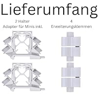 Printtastisch Hutschienenhalter passend für Shelly Relais 42 Modelle – Plus 1, 1PM, 2PM, Mini, Gen3, Gen4, i4 DC, Dimmer, RGBW2, Wave, EM, AddOn, DALI, Shutter – WAGO 221, PETG, 2 Stück + Erweiterung – Ansicht 2