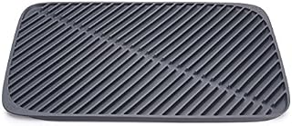 Joseph Joseph Flume - Silicone Folding Dish Draining Mat, Soft Rubber surface, Grey Blue, Small