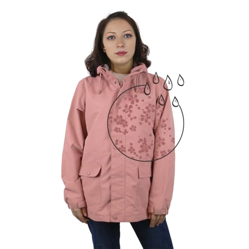 Women’s Waterproof Rain Jacket Lightweight Outdoor Windbreaker Hooded Rain Coat