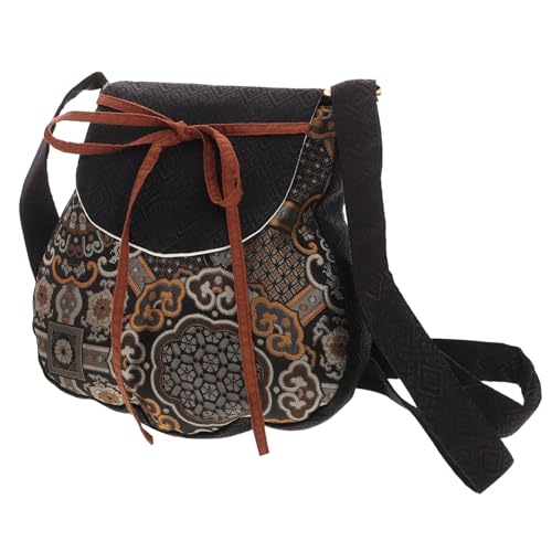 Sac bandoulière vintage Hanfu aux finitions broderies traditionnelles