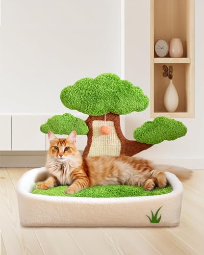 爪研ぎ 猫 爪研ぎ 猫の爪研ぎ 松製デザインキャットタワー&猫ベッド、爪とぎボード、四季対応、耐磨性、可拆卸清洗、冬季保温、?物用具(木脚なし,小サイズ)