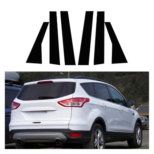 6 pegatinas para molduras de postes Ford Escape Kuga con ajuste preciso 3