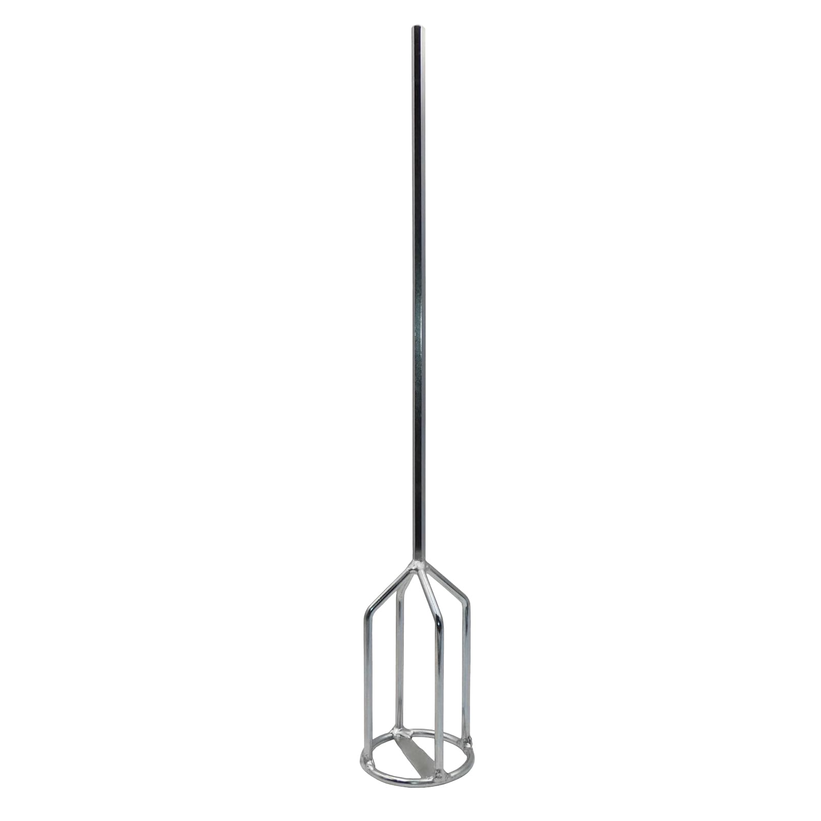 DEWEPRO® Mélangeur à Mortier avec Anneau Ø80mm - Agitateur à Panier avec Emmanchement Hexagonal avec Tige Hexagonale pour Perceuse/Viseuse - Longueur 500mm - Idéal pour Peinture, Colle, Enduit