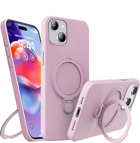 Coque silicone liquide iPhone 13 rose : l'élégance de la protection MagSafe pure