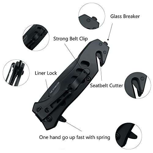 Albatross Wild Survival Tools 3-In-1 Set Multi-Function Tool Combination With Tactical Folding Knife, Adventure Compass, Flashlight #TOP3
