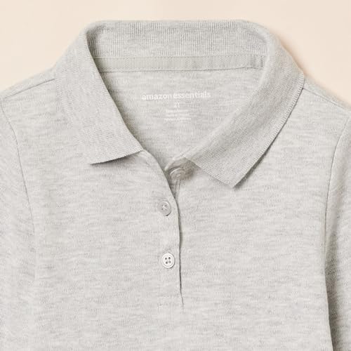 Image of Amazon Essentials Girls and Toddlers' Long-Sleeve School Uniform Interlock Polo Shirts