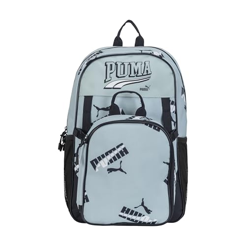 Image of PUMA Unisex Kid's Colony Lunch Kit & Backpack Combo, Modern Mint /New Navy, Medium