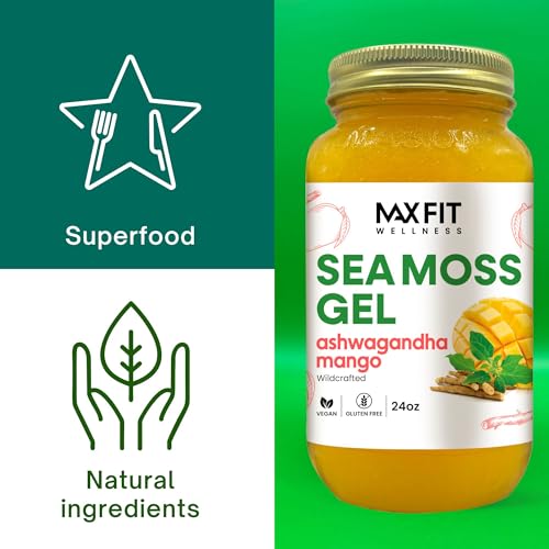 Sea Moss Gel Ashwagandha Mango (25 Flavors) 24oz Wildсrafted Gold Sea Moss Gel from Saint Lucia | 92 Vitamins and Minerals | Pure Raw+Non-GMO - Image 5