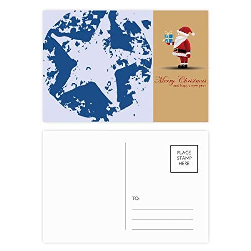 Cartes postales Père Noël étoiles (Lot de 20) pour vos vœux de fin d'année