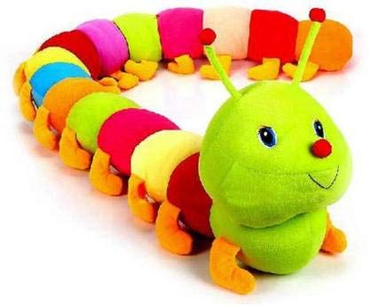 Agnolia Soft Toy Kids for Girl/boy Stuffed Colorful Soft Caterpillar - 50 cm