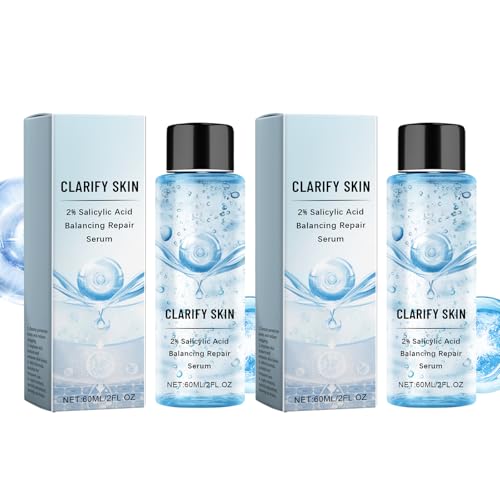 2 Piezas Suero Facial Reparador, Con ácido Salicílico y Extractos de Centella Asiática, Suero Reafirmante, Sérum Facial Ligero y Hidratante, Para Hidratar, Reafirmar y Mejorar el Acné