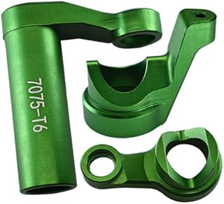 Aluminum 7075-T6 Steering Assembly For Traxxas 1/8 4WD Sledge Monster Truck 95076-4 - 3Pc Set Green
