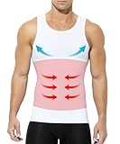 Mauro Kane Camisa de Compresión Hombre Faja Chaleco Hombre Adelgazantes Camisetas Deportivas sin Mangas Fitness