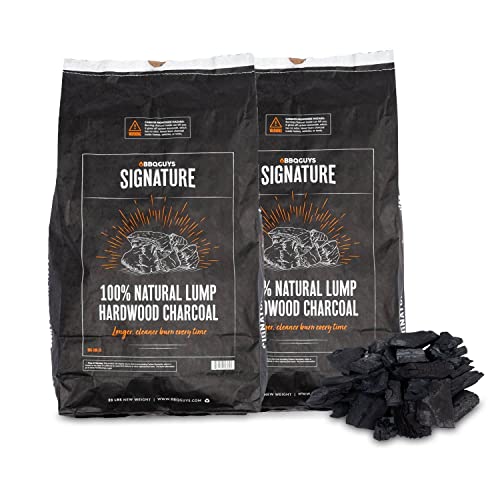BBQGuys Signature 40 Lb. Natural Lump Hardwood Charcoal - Two
