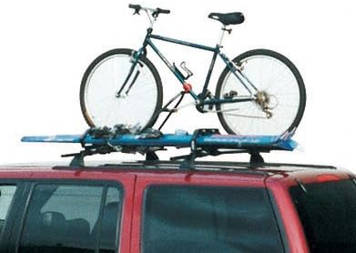 SportQuest Perrycraft SQ5550-B Black 55" W x 50" L Track Style Drill-in Installation Rack - 180 lbs Capacity