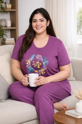 Image of In Love Women's Plus Size Longline T-Shirt with Side Pocket, 3 /4 Sleeve, Crew Neck