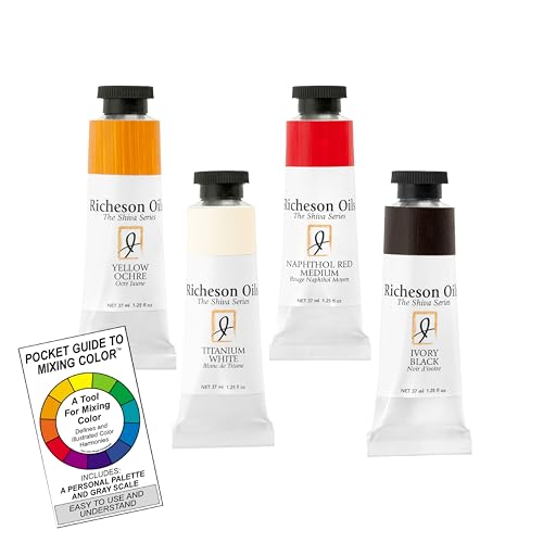 Jack Richeson & Co, Shiva Series Oil Paint Set, 4 Color Limited Palette