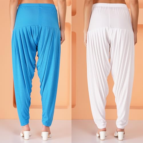 Image of Buy That Trendz Women's Viscose Dhoti Patiyala Salwar Harem Bottoms Pants