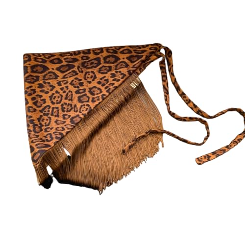 Corset Belt for Women Western Belts Fringe Viking Belt Boho Leopard Print Elegant Chunky - Main Image