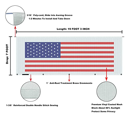 Image of RV Awning Mesh Sun Shade Screen for Motorhome Camper Trailer Sunshade