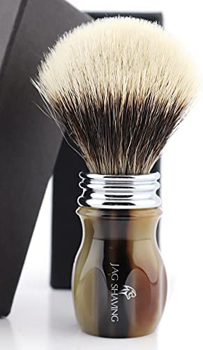 Najlepszy pędzel do golenia borsuka firmy Jag Shaving do golenia na mokro, z żywicy