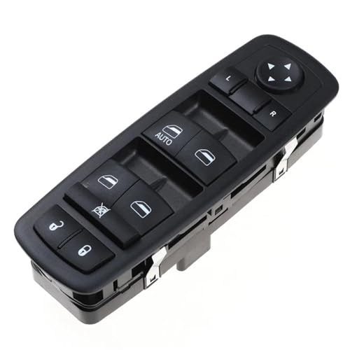Interrupteur lève-vitre robuste pour Jeep Cherokee 2017-2022 commande précise 68275252AC noir