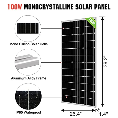 Eco-Worthy Solar Well Water Pump Kit 24V Dc Submersible Water Pump With 4Pcs 100W Mono Solar Panel Lithium 30Ah Battery&Controller For Well Pond Home Farm Stainless Steel- Delivery In 3 Packages thumb #7