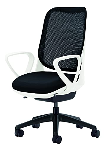 ライオン事務器 オフィスチェア サークルアーム ライド ブラック 79829