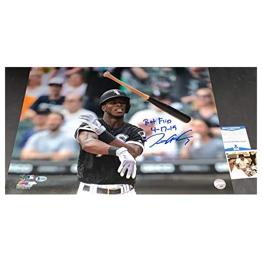 Tim Anderson Chicago White Sox Autographed Signed 16x20 BECKETT WITNESS COA BAT FLIP 4-17-19