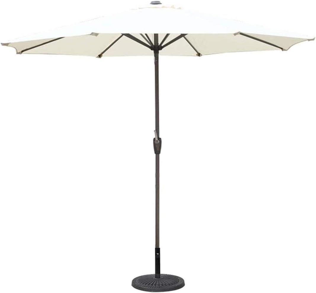 LSLYTQ Portable Tilting Garden Parasol Umbrella, Outdoor Garden Parasols 9Ft Outdoor Patio Umbrella Market Style For Balcony Table Terrace Garden Deck Yard Shade Or Pool Side, 8 Sturdy Ribs & Iron