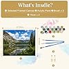 VETEB Paint by Numbers Kit for Adults Beginner Twin Lakes Mammoth Lakes California Mountain Lake Animals DIY Painting by Numbers on Canvas Acrylic Oil Painting for Home Wall Decor Gifts 16"x20" #1