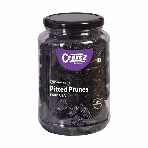 Cravez Premium California Pitted Prunes - 500gm | Dried Fruit Plu...