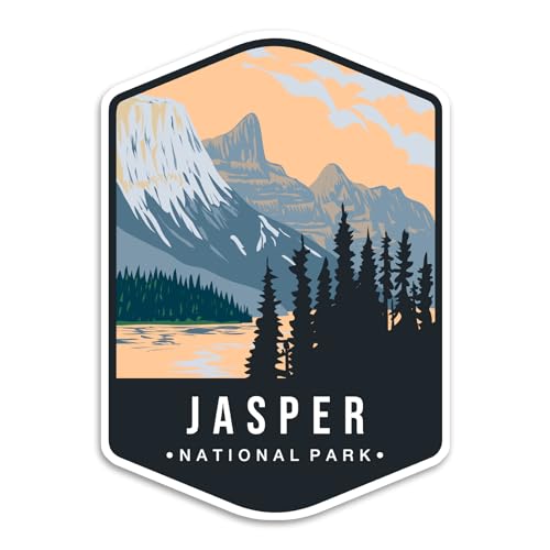 Image of Jasper Canada National Park Sticker Decal Notebook Car Laptop 4 inchx5.5 inch (Color)