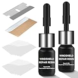WITIFIG Windshield Repair kit, DIY Glass Cracked Repair Kits, Car Glass Repair Glue Scratch Chip Cracks Repair Kit Quick Fix for Cracks(2 Pack), Black